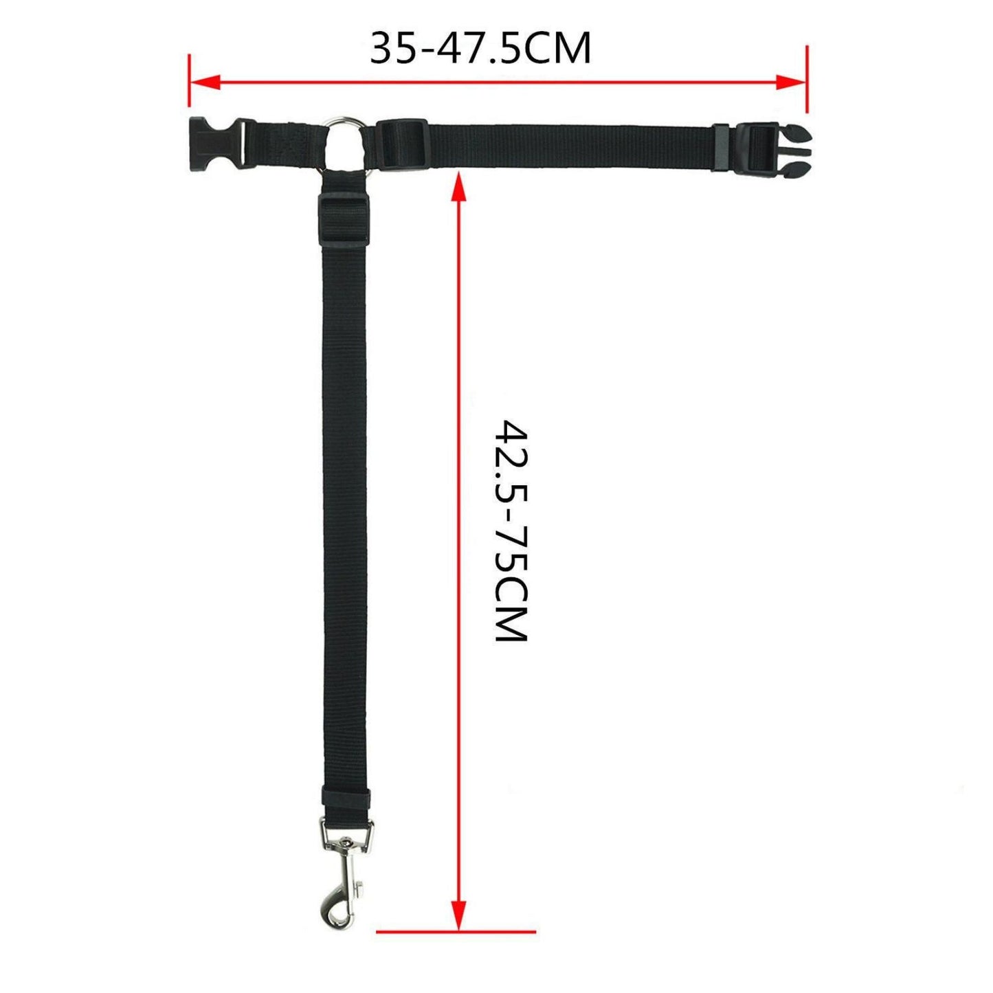 Dog Car Seat Belt Adjustable Headrest Safety Leash for Dogs, Nylon Pet Car Restraint with Swivel Clip