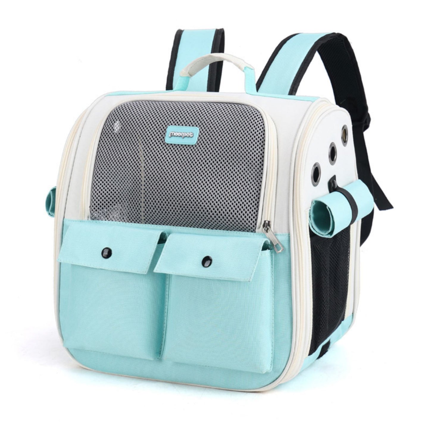 Breathable Cat Backpack Carrier, Spacious Pet Carrier Backpack for Travel, Lightweight & Foldable Cat Travel Bag