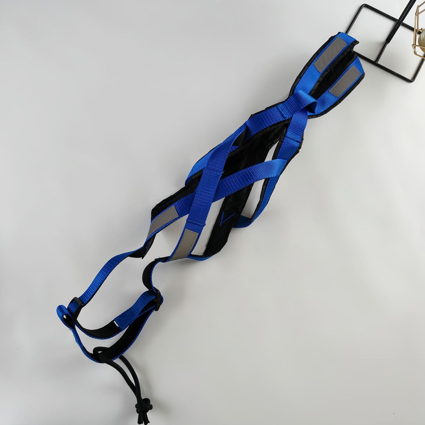 Sled Dog Harness X-Back Reflective Weight Pulling Harness for Medium to Large Dogs, Heavy Duty Skijoring & Canicross Harness