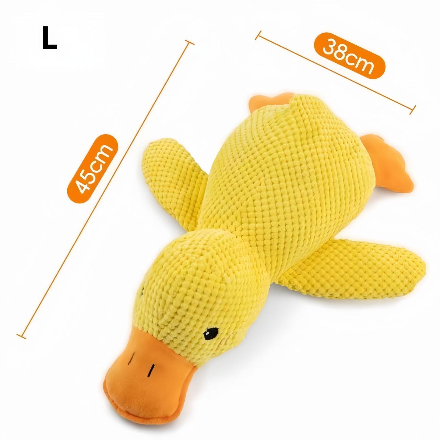 Duck Dog Toy Squeaky Plush Dog Teething Toy, Durable Dog Chew Toy for Aggressive Chewers, Interactive Dog Toy for Small, Medium & Large Dogs