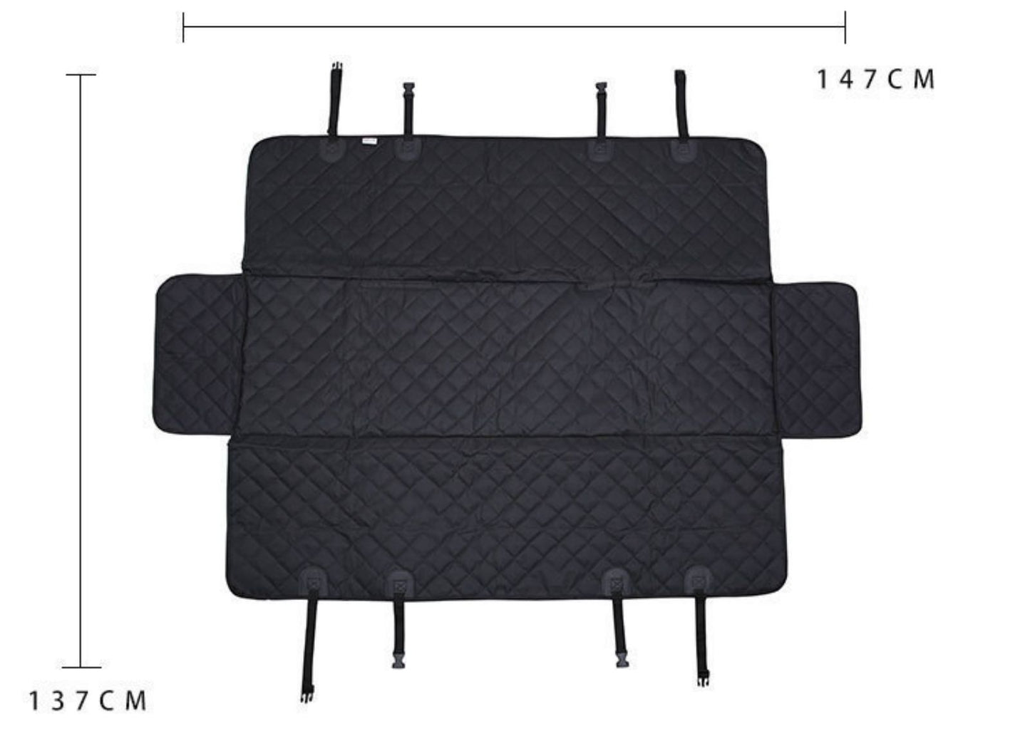 Waterproof Dog Car Seat Cover for Back Seat, Non-Slip Hammock Pet Seat Protector Fits Most Vehicles