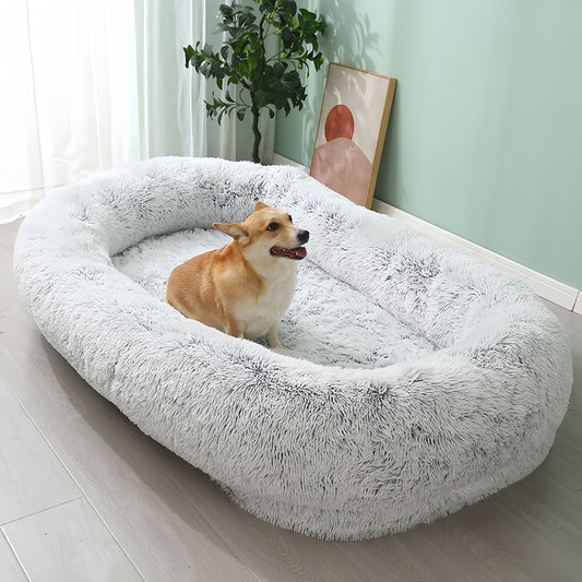 Human Sized Dog Bed, Comfort Luxury Dog Bed for Humans, Extra Large Plush Dog Bed