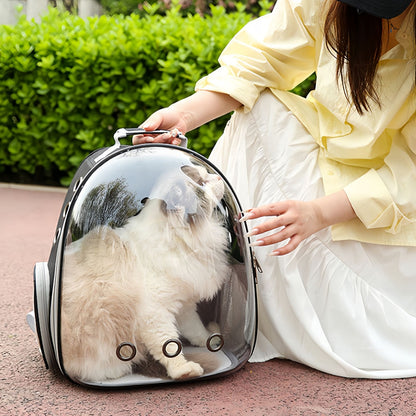 Bubble Cat Backpack with Window, Space Capsule Pet Carrier Backpack for Cats