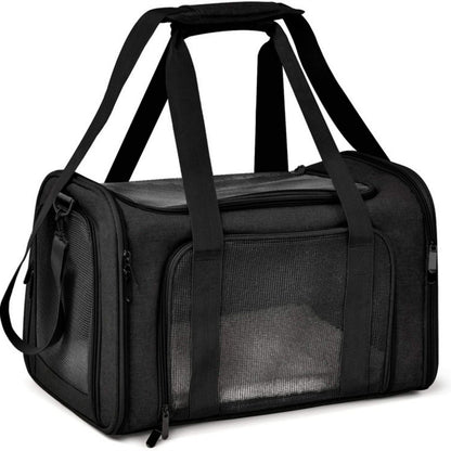 Soft Sided Dog Carrier for Small Dogs & Cats, Breathable Travel Pet Carrier Bag