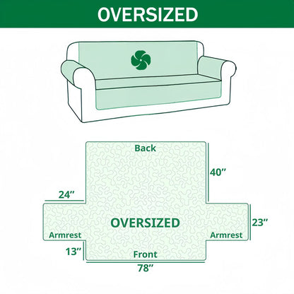 Cozy Quilted Couch Cover, Patchwork Sofa Throw Blanket