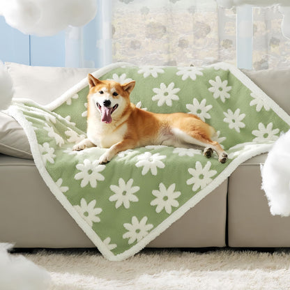 Waterproof Dog Blanket for Couch, Soft Pet Blanket Furniture Protector for Sofa, Bed & Crate