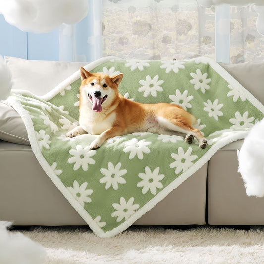 Waterproof Dog Blanket for Couch, Soft Pet Blanket Furniture Protector for Sofa, Bed & Crate
