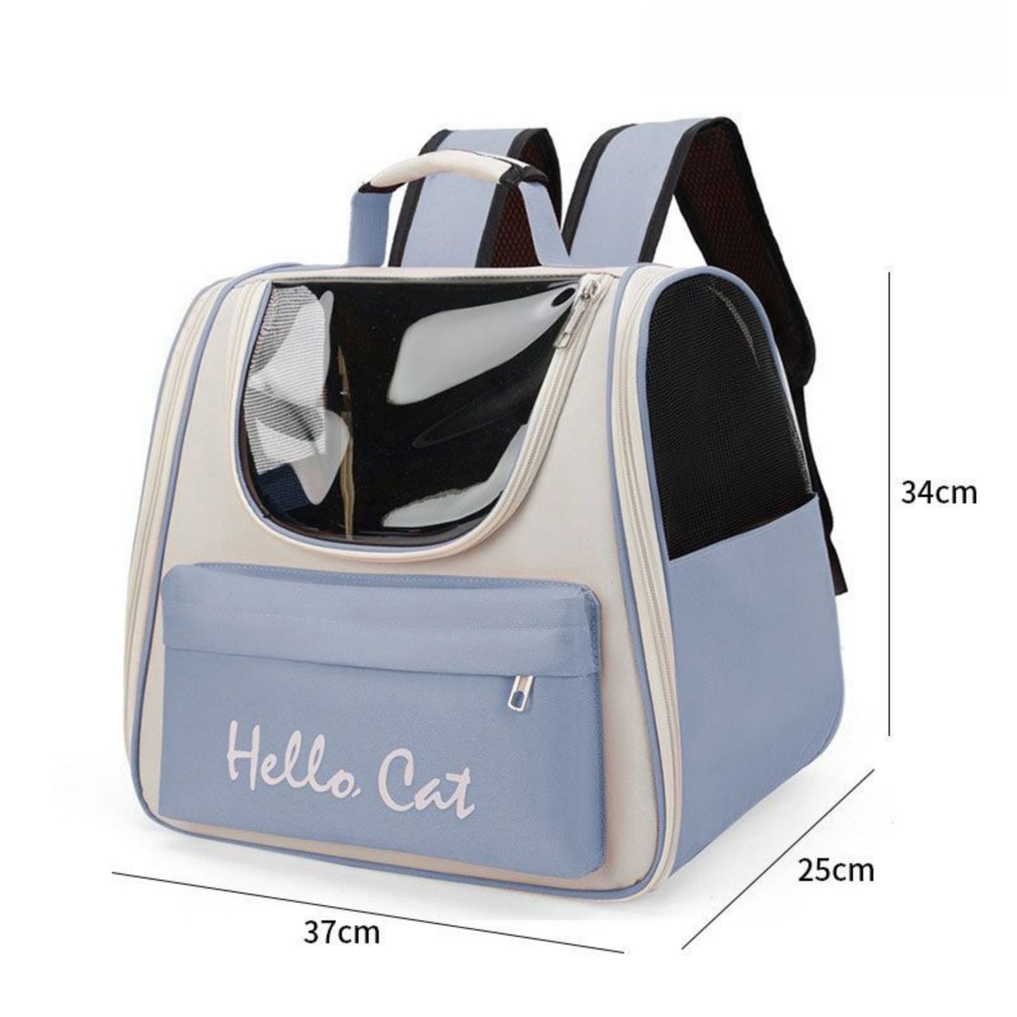 Cat Backpack Carrier with Clear Window, Breathable Pet Travel Backpack for Cats