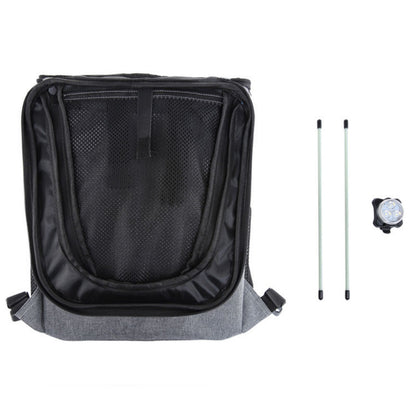 Dog Bike Backpack, 3-in-1 Bicycle Dog Backpack Carrier with Breathable Mesh & Handlebar Mount for Cycling, Travel & Outdoor Adventures