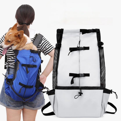 Dog Backpack for Hiking, Breathable Dog Carrier Backpack with Head Out Design for Travel, Cycling & Outdoor Adventures