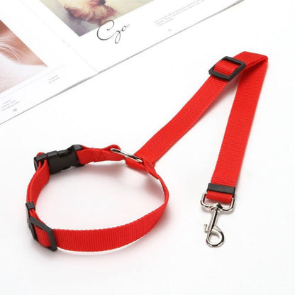 Dog Car Seat Belt Adjustable Headrest Safety Leash for Dogs, Nylon Pet Car Restraint with Swivel Clip