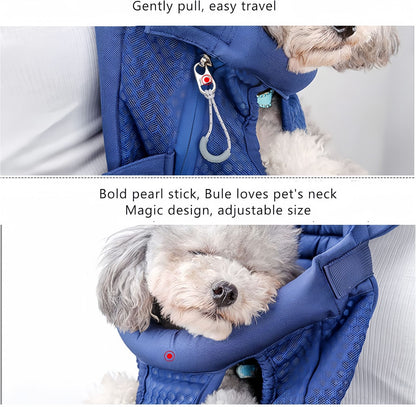 Puppy Dog Backpack Carrier, Breathable Front & Back Dog Carrier for Small Medium Dogs