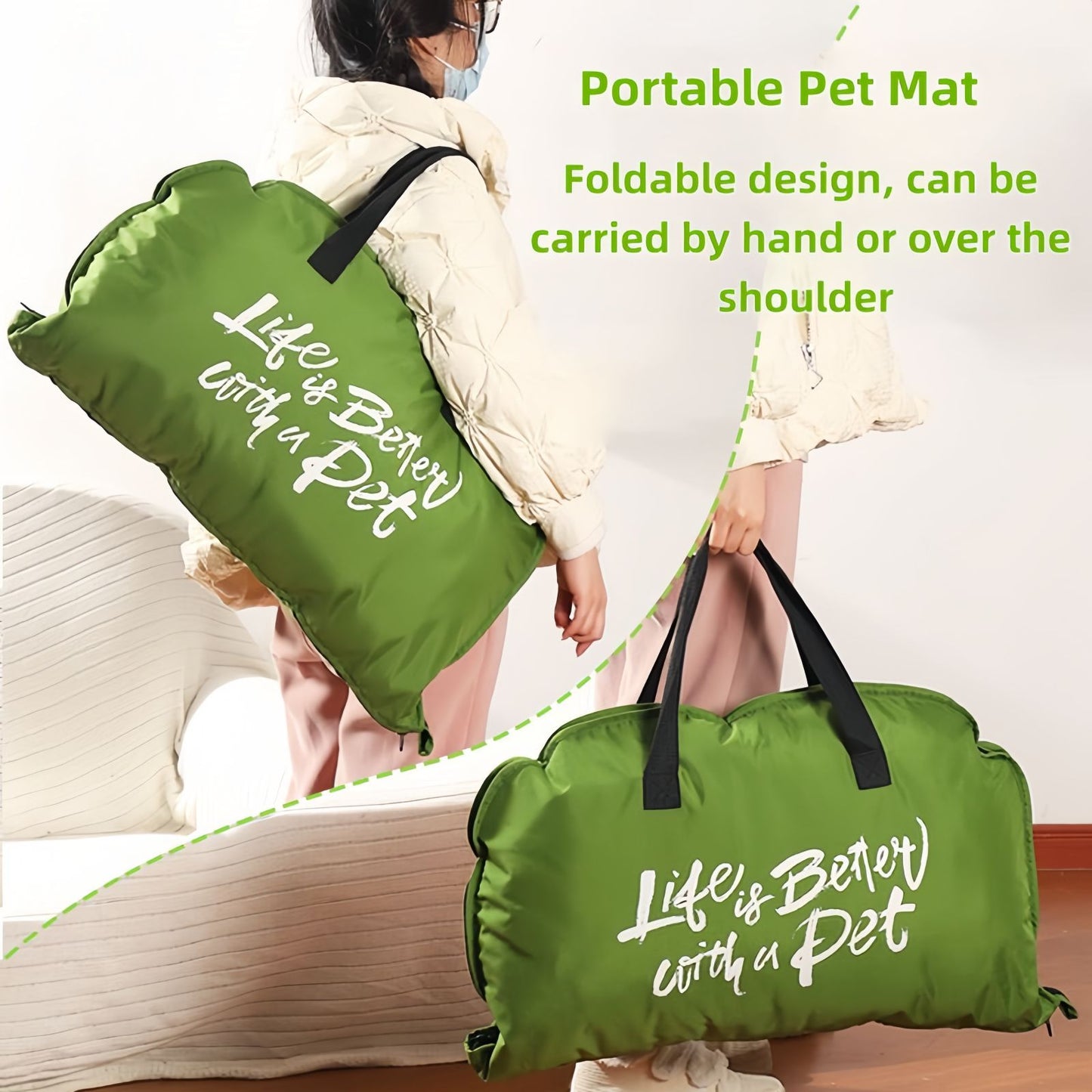 Portable Outdoor Dog Bed, Foldable Travel Dog Bed