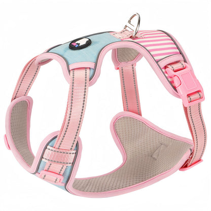 No Pull Dog Vest Harness, Escape Proof Reflective Breathable Mesh Dog Harness with Adjustable Straps
