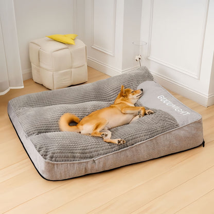 Thick Washable Dog Cushion Bed, Calming Pet Sofa for Medium & Large Dogs