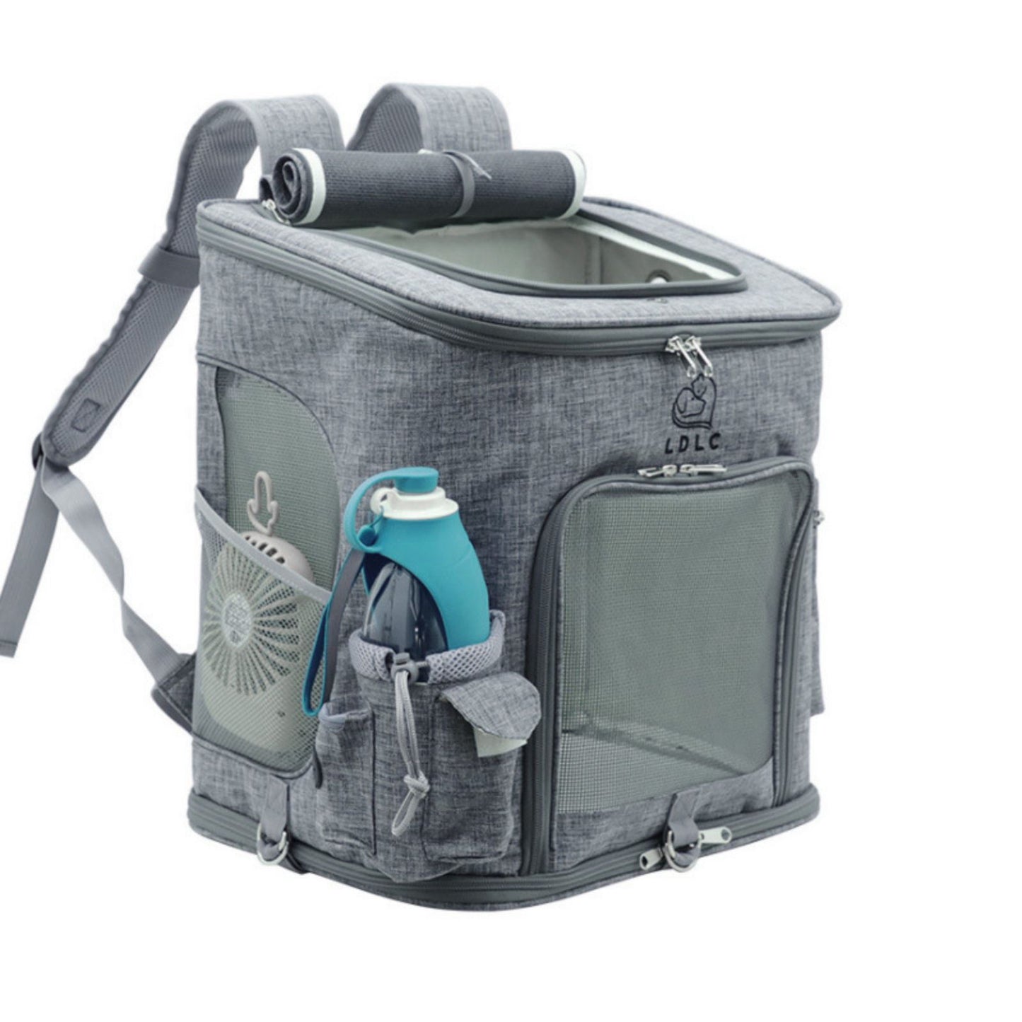 Cat Carrier Backpack for Large Cats, Foldable Cat Backpack Carrier with Breathable Mesh