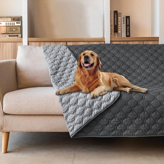 Waterproof Pet Blanket for Couch, Reversible Furniture Protector Blanket for Dogs