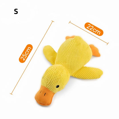 Duck Dog Toy Squeaky Plush Dog Teething Toy, Durable Dog Chew Toy for Aggressive Chewers, Interactive Dog Toy for Small, Medium & Large Dogs