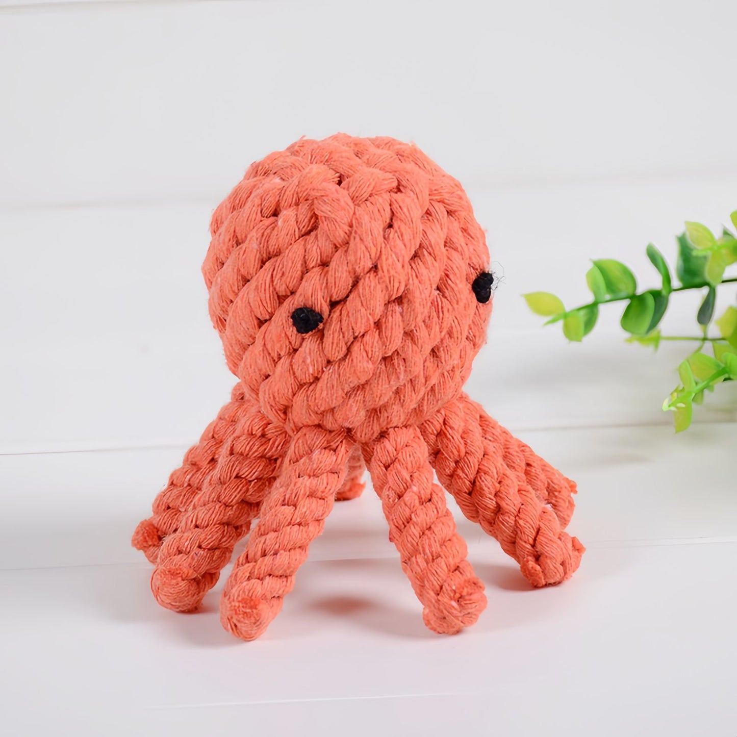 Cotton Rope Dog Toy Animal Shape, Durable Dog Chew & Teething Toy, Interactive Tug Dog Toy
