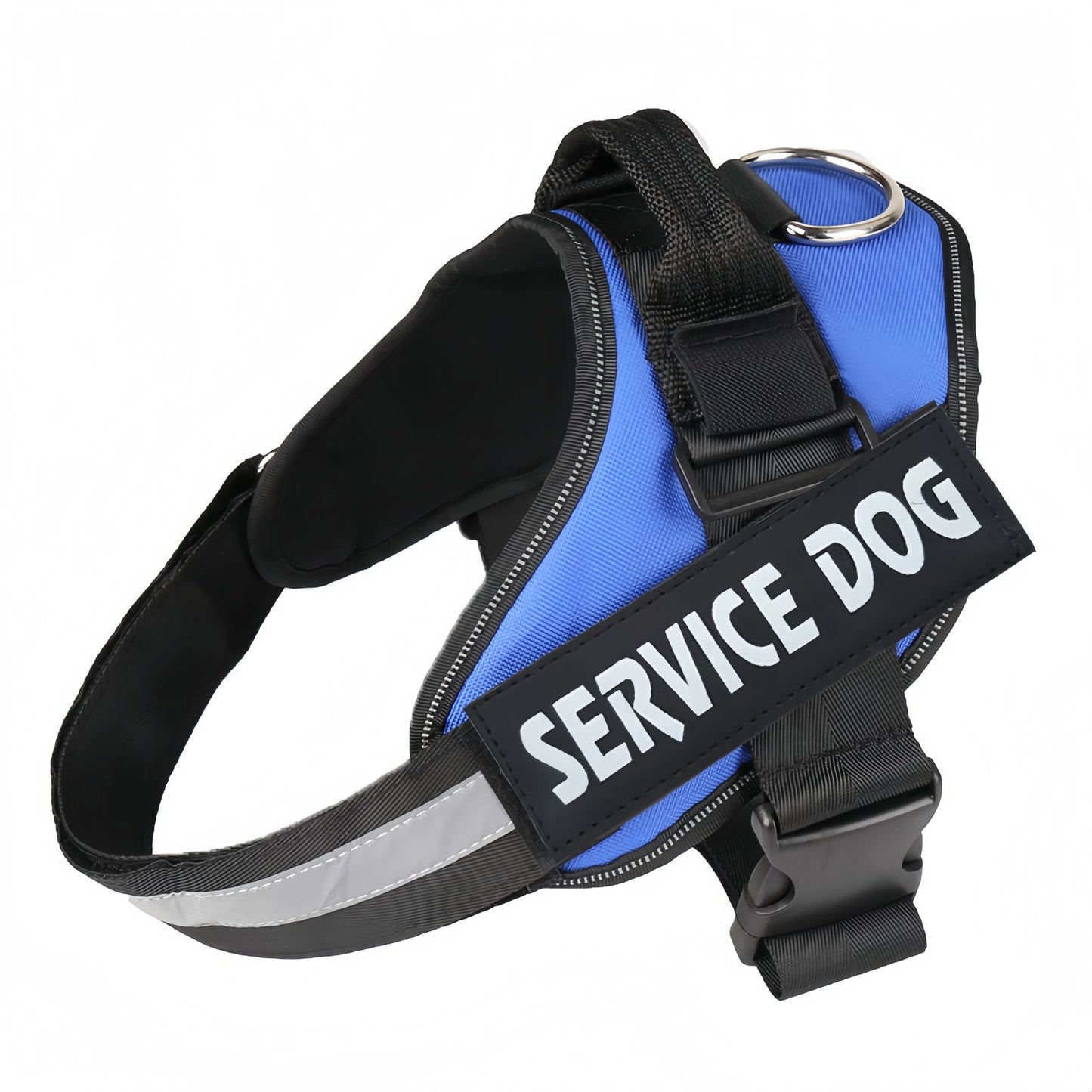Heavy Duty Service Dog Harness with Handle & Reflective Strip, Adjustable Working Dog Harness for Medium to Large Dogs