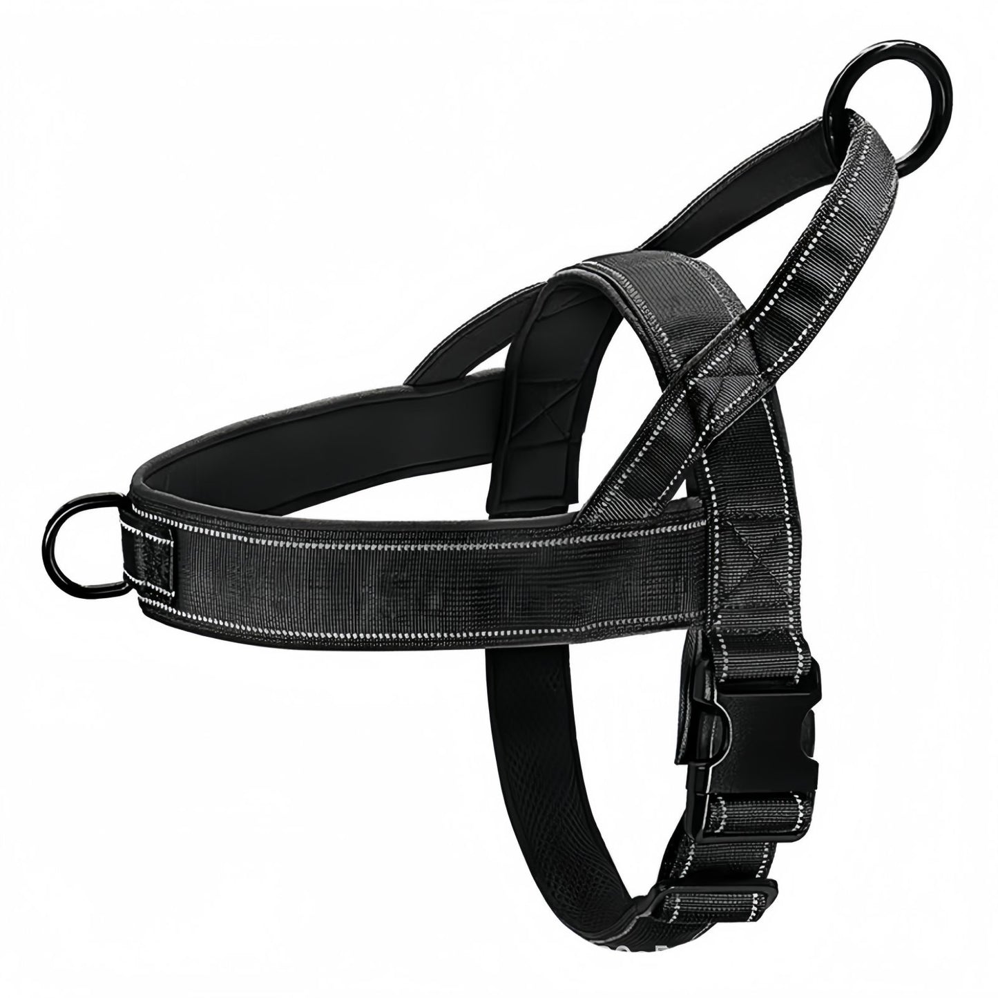 Large Dog Harness No Pull with Handle, Reflective Tactical Dog Harness Adjustable Pet Vest for Training Walking