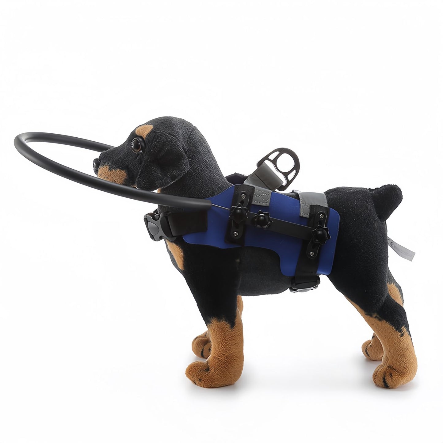 Blind Dog Harness with Anti-Collision Ring, Adjustable Blind Dog Bumper Harness for Small to Medium Dogs