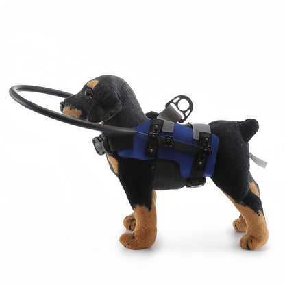 Blind Dog Harness with Anti-Collision Ring, Adjustable Blind Dog Bumper Harness for Small to Medium Dogs