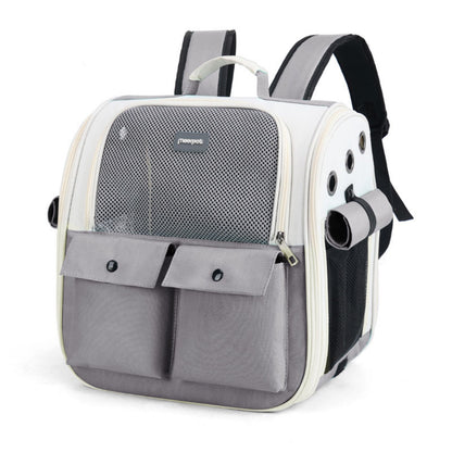 Breathable Cat Backpack Carrier, Spacious Pet Carrier Backpack for Travel, Lightweight & Foldable Cat Travel Bag