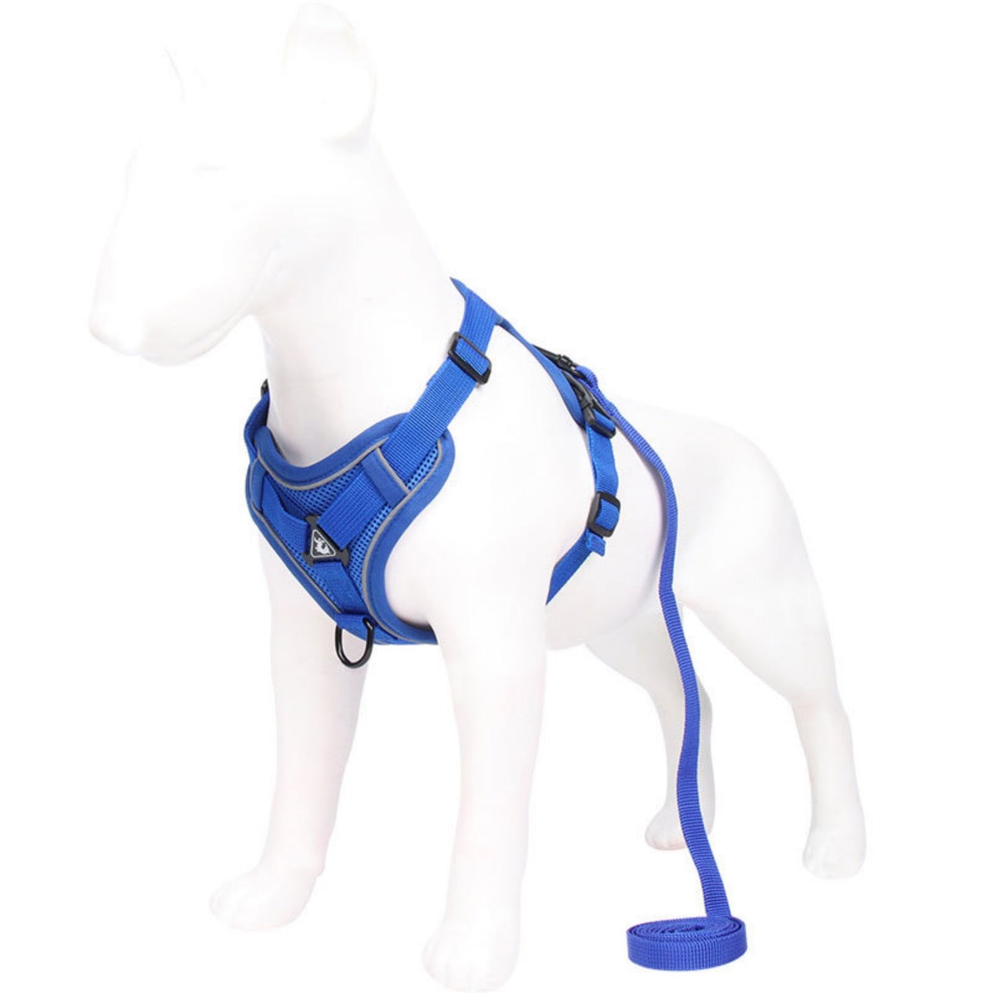No Pull Dog Harness and Leash Set for Frenchie, Reflective Adjustable Mesh Vest Harness for Cats and Small Dogs