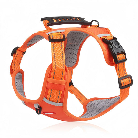 No Pull Dog Harness with Handle, Reflective Adjustable Dog Harness for Small to Medium Dogs