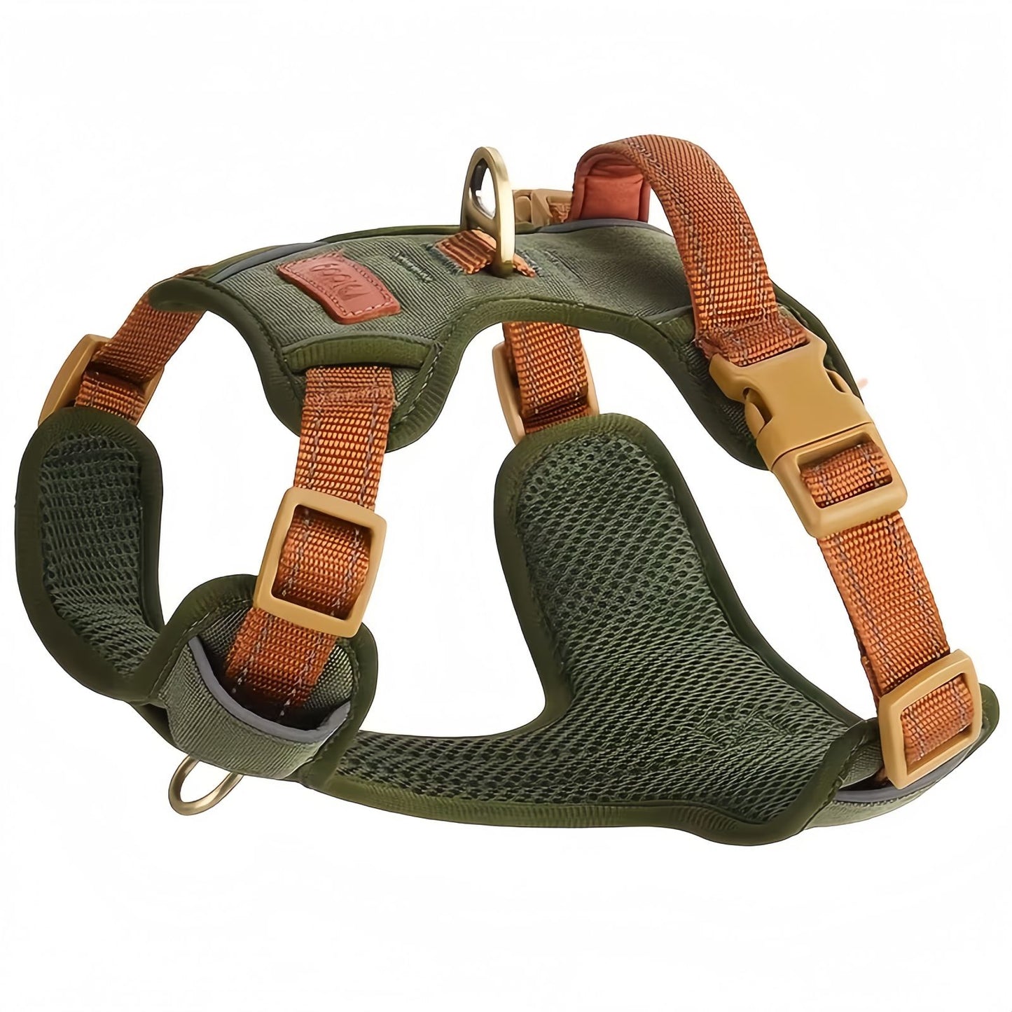 Dog Walking Harness with Handle, No Pull Reflective Dog Harness with Front & Back Clips