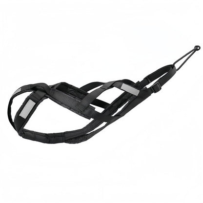 Sled Dog Harness X-Back Reflective Weight Pulling Harness for Medium to Large Dogs, Heavy Duty Skijoring & Canicross Harness