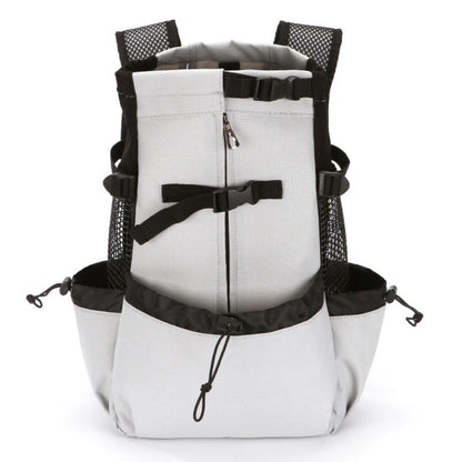 Dog Backpack for Hiking, Breathable Dog Carrier Backpack with Head Out Design for Travel, Cycling & Outdoor Adventures