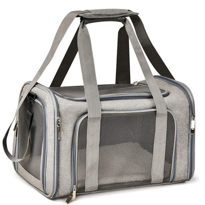Soft Sided Dog Carrier for Small Dogs & Cats, Breathable Travel Pet Carrier Bag