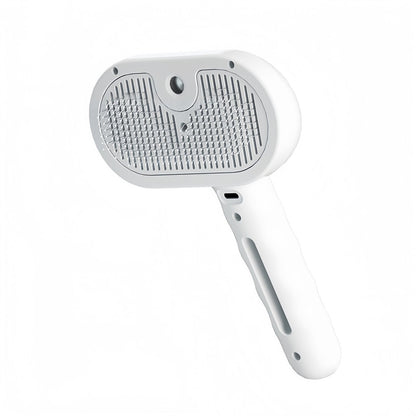 3-in-1 Pet Steam Brush for Cats and Dogs, Self Cleaning Spray Grooming Brush for Pet Hair Removal