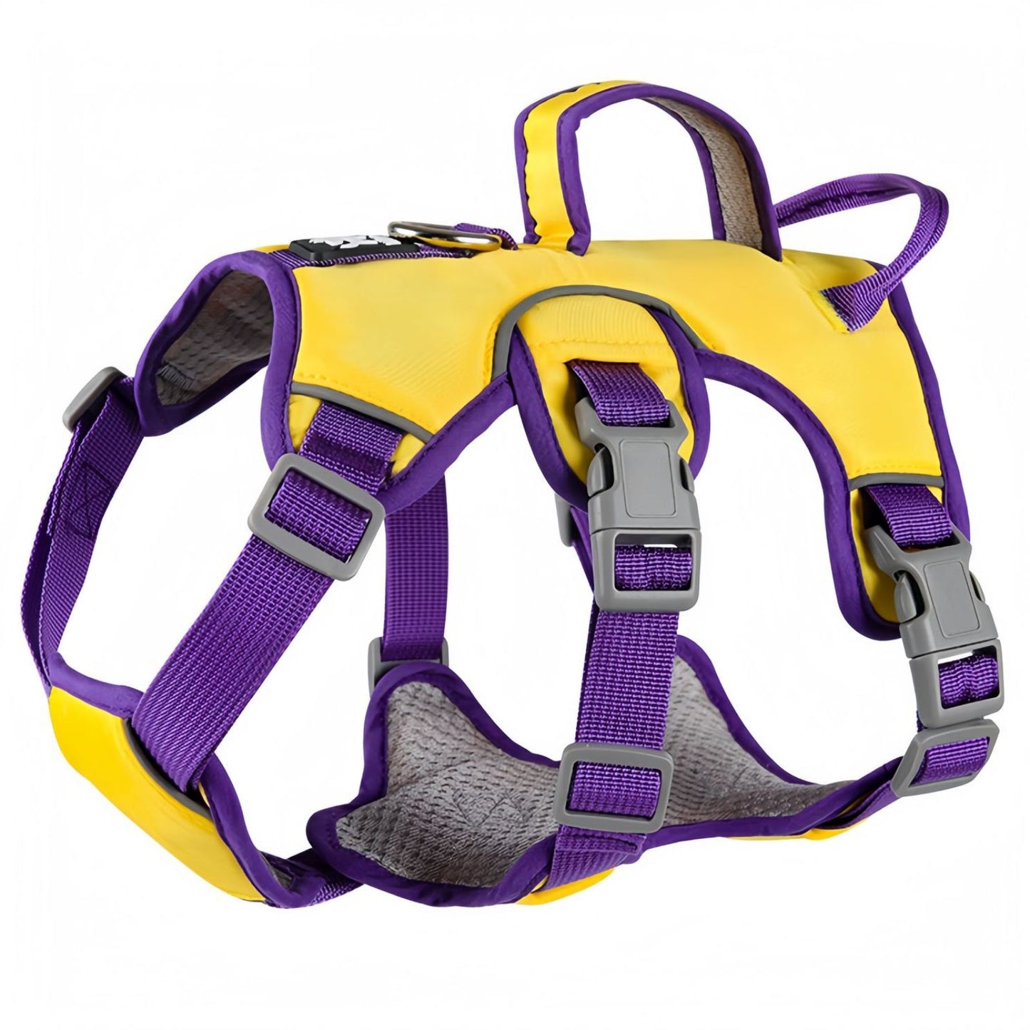 Escape Proof Dog Harness with Dual Handle, No Pull Reflective Adjustable Dog Harness for Small to Medium Dogs