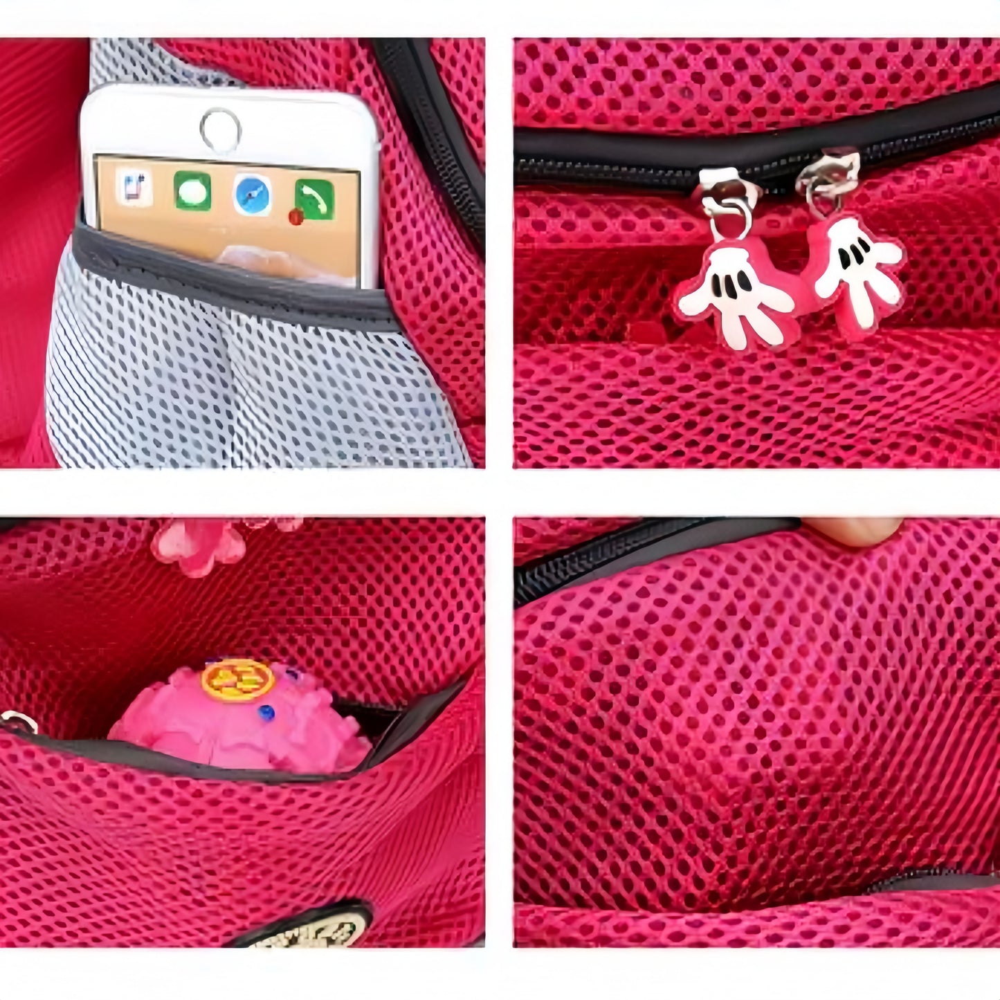 Travel Dog Carrier Backpack for Small Dogs & Cats, Breathable Mesh Pet Backpack Carrier with Head Out Design