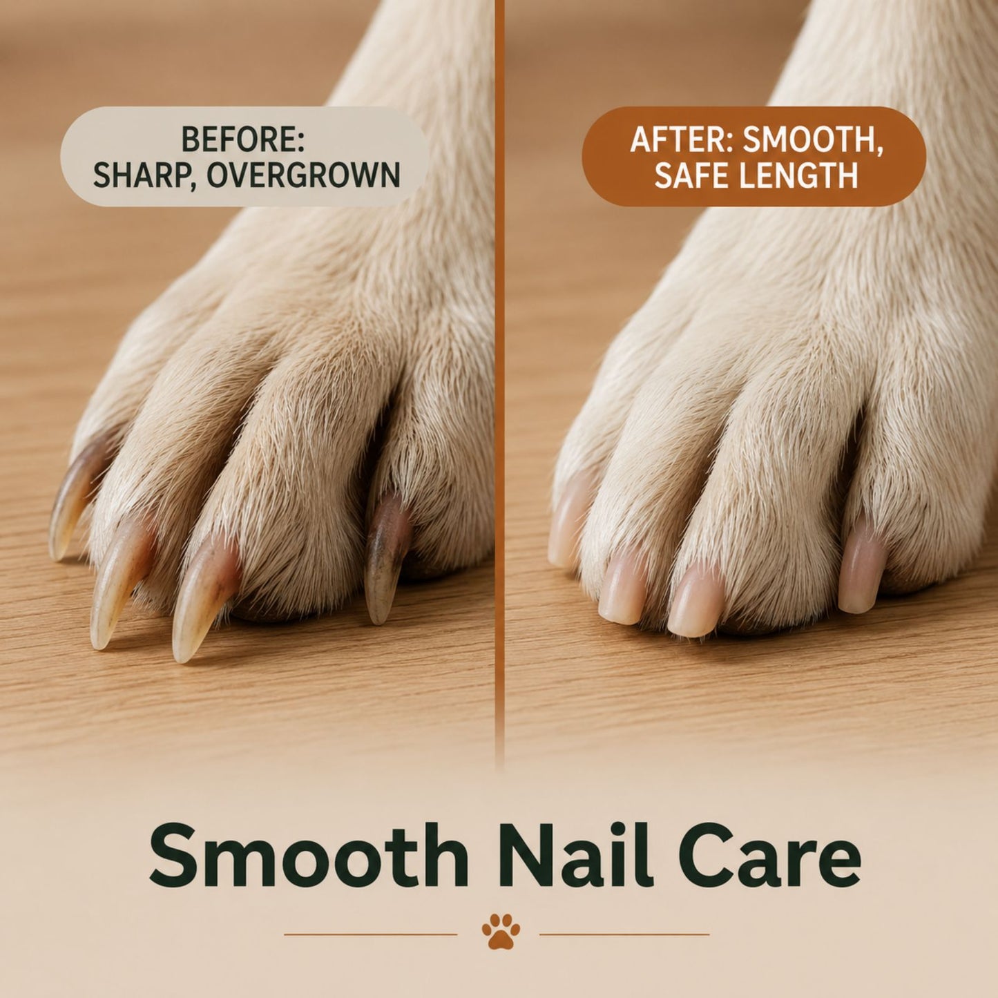 Dog Nail File Board with Replaceable Sanding Pads, Manual Pet Nail File