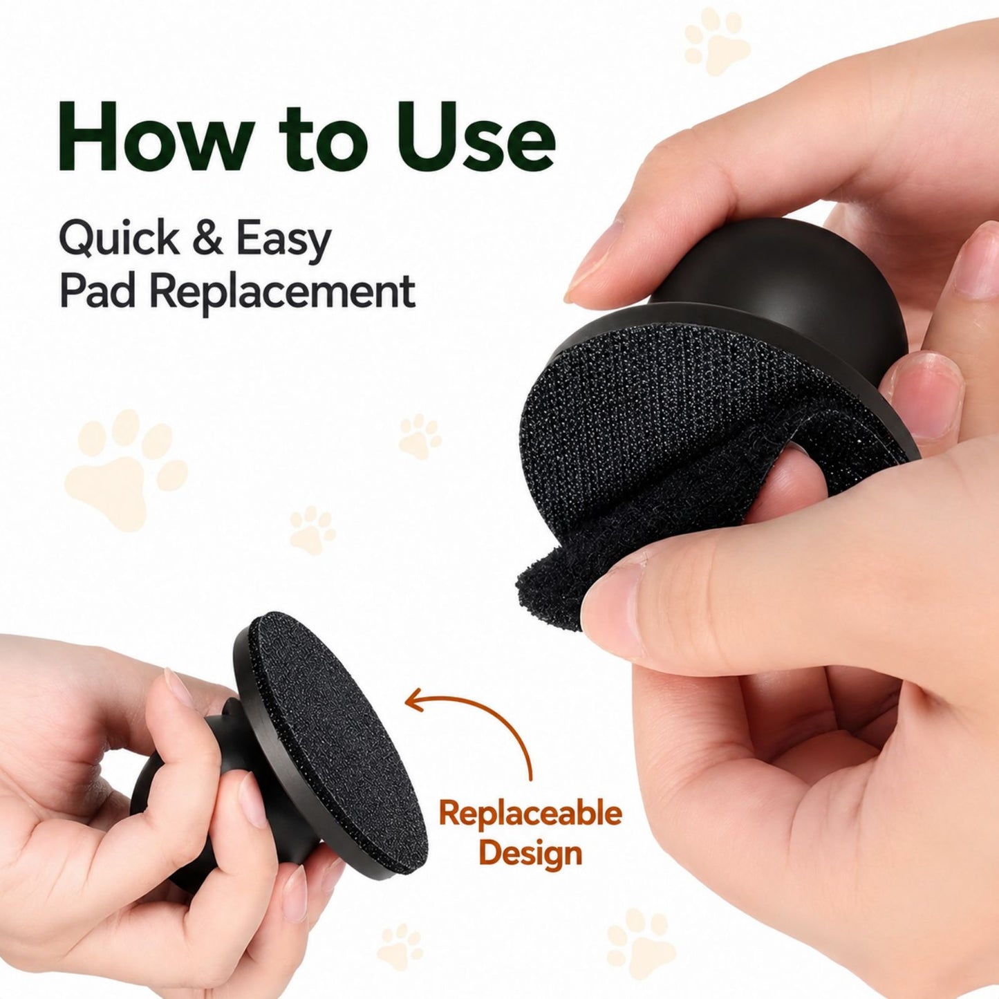Dog Nail File Board with Replaceable Sanding Pads, Manual Pet Nail File