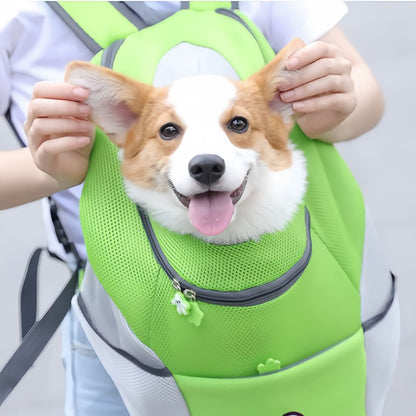 Travel Dog Carrier Backpack for Small Dogs & Cats, Breathable Mesh Pet Backpack Carrier with Head Out Design