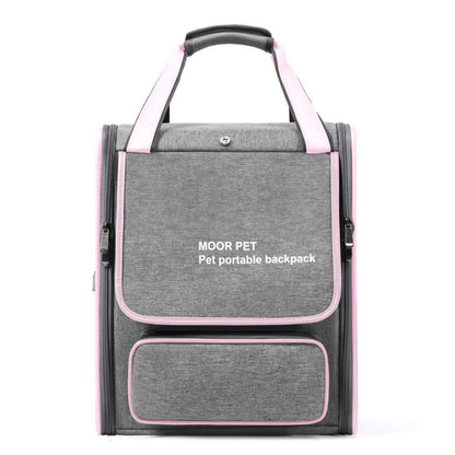 Foldable Cat Backpack Carrier, Breathable Cat Carrier Backpack for Travel