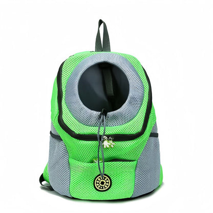 Travel Dog Carrier Backpack for Small Dogs & Cats, Breathable Mesh Pet Backpack Carrier with Head Out Design