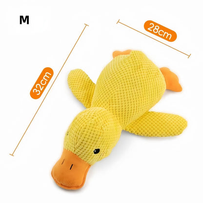 Duck Dog Toy Squeaky Plush Dog Teething Toy, Durable Dog Chew Toy for Aggressive Chewers, Interactive Dog Toy for Small, Medium & Large Dogs