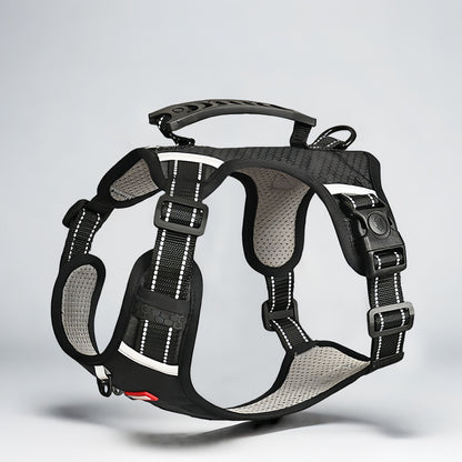 Dog Harness with Handle for Small to Medium Dogs, No Pull Reflective Adjustable Dog Harness to Prevent Pulling for Training Walking