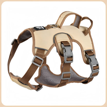 Escape Proof Dog Harness with Dual Handle, No Pull Reflective Adjustable Dog Harness for Small to Medium Dogs