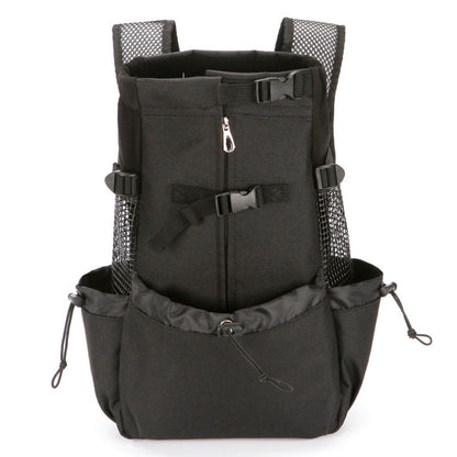 Dog Backpack for Hiking, Breathable Dog Carrier Backpack with Head Out Design for Travel, Cycling & Outdoor Adventures