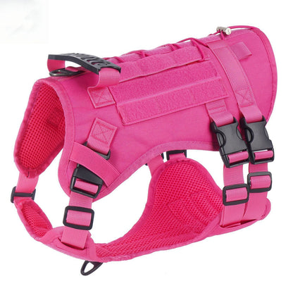 Tactical Dog Harness with Handle for Medium to Large Dogs, Adjustable Outdoor Dog Harness for Training Walking