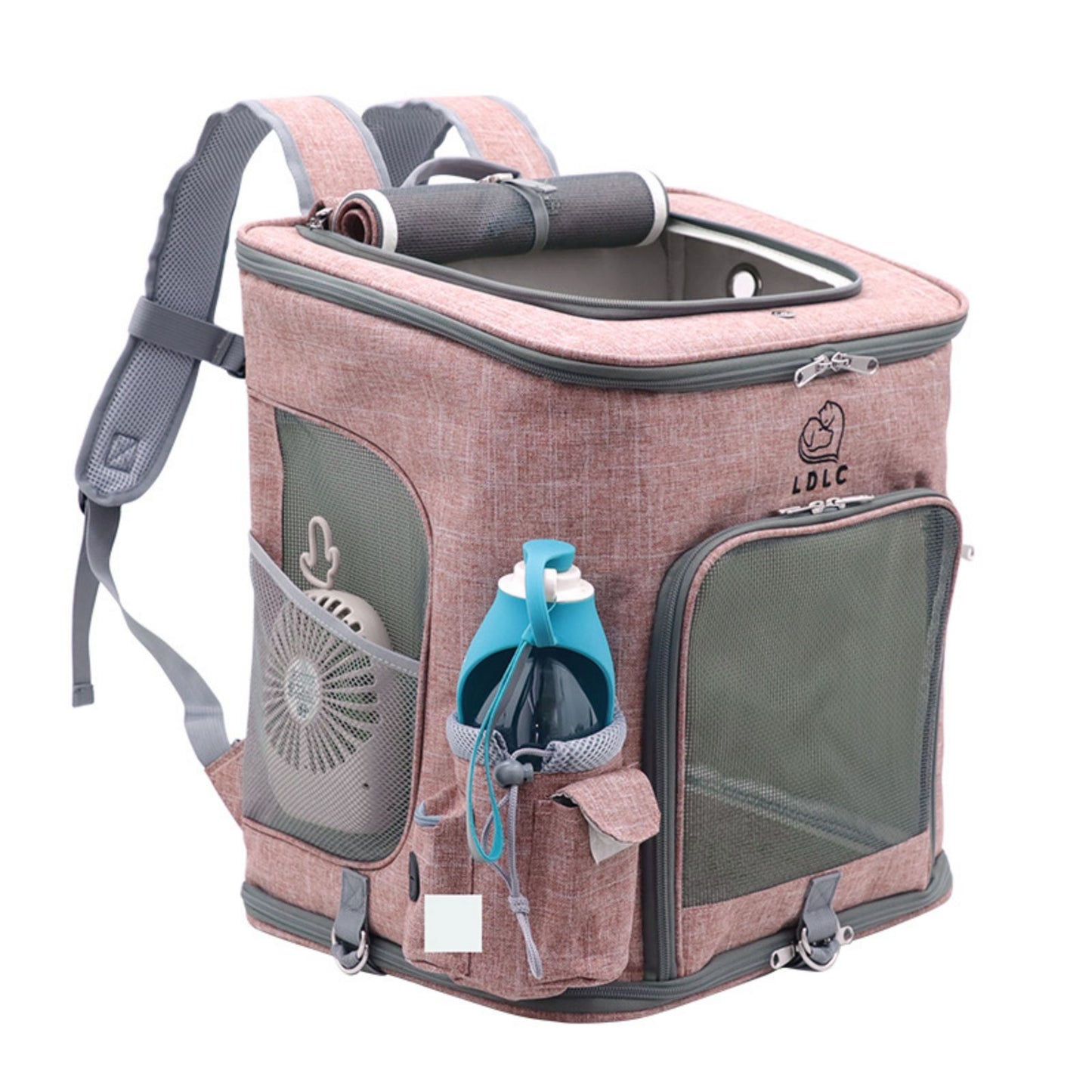 Cat Carrier Backpack for Large Cats, Foldable Cat Backpack Carrier with Breathable Mesh