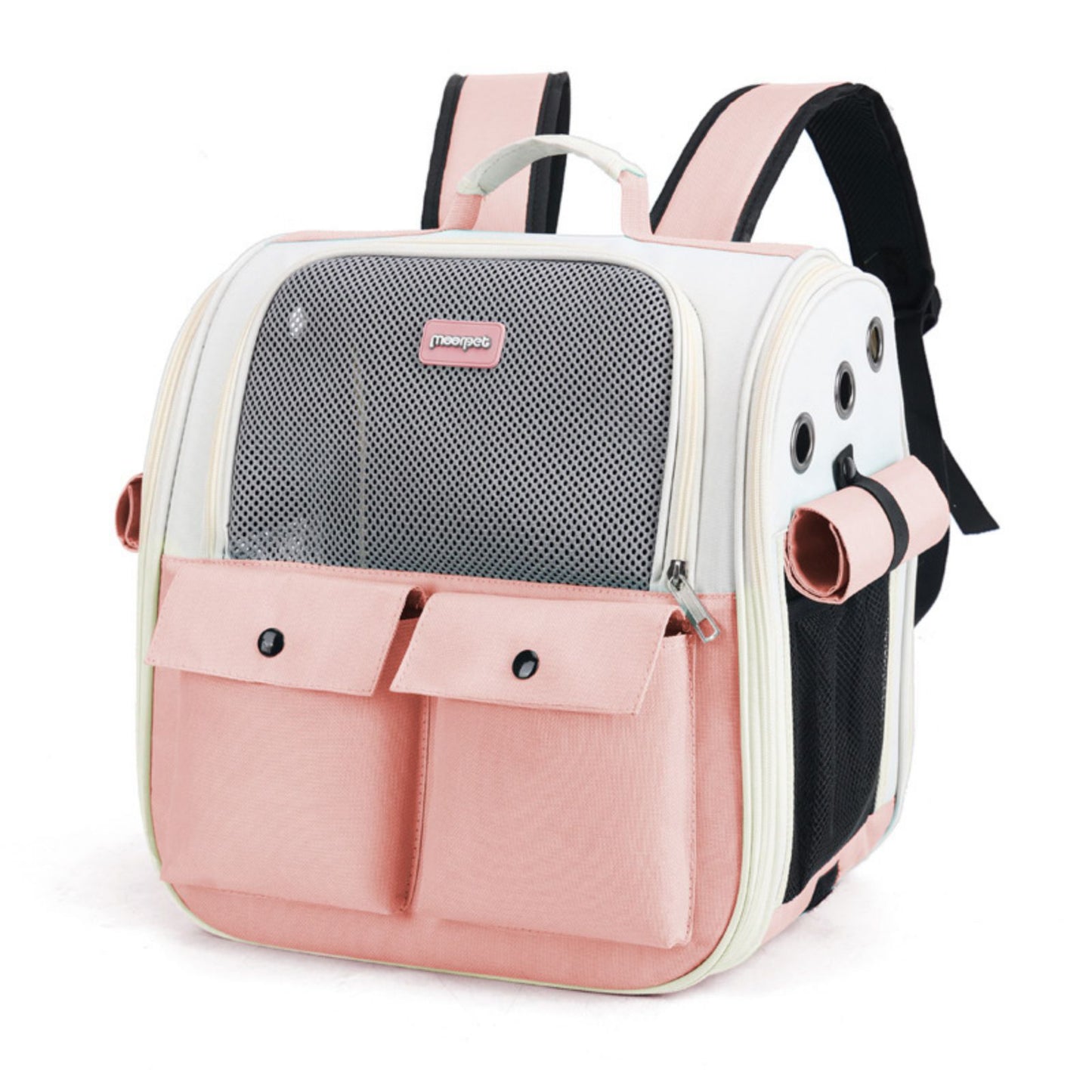 Breathable Cat Backpack Carrier, Spacious Pet Carrier Backpack for Travel, Lightweight & Foldable Cat Travel Bag