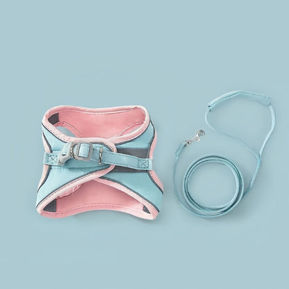 Escape Proof Cat Harness and Leash Set, Adjustable Reflective Walking Harness for Cats & Small Dogs